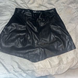 Pleather shorts